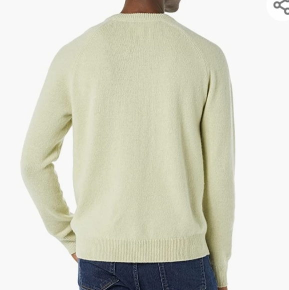 Goodthreads Men's Lambswool Crewneck Sweater in Seafoam Green Size XL - Picture 2 of 7
